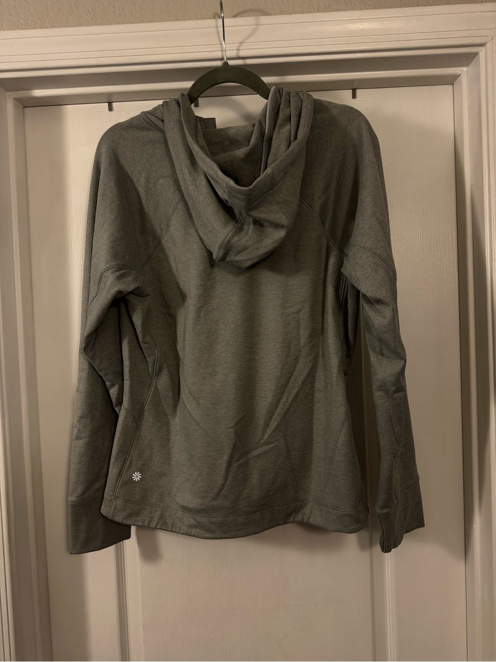 Athleta Light Gray Zip Hoodie with Branded Pull - Picture 8 of 16